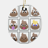 Veel gezichten weergeven keramisch ornament (Links)