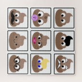 Veel gezichten weergeven legpuzzel (Horizontaal)