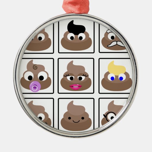 Veel gezichten weergeven metalen ornament (Voorkant)