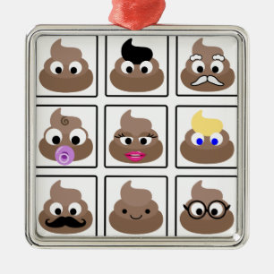 Veel gezichten weergeven metalen ornament