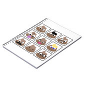 Veel gezichten weergeven notitieboek (Linkerzijde)