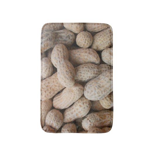 Veel gezouten, geroosterde pinda's in de Shell Badmat (Voorkant Verticaal)