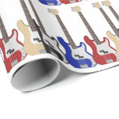 Veel gitaren, cadeauomslag. cadeaupapier (Rol Hoek)