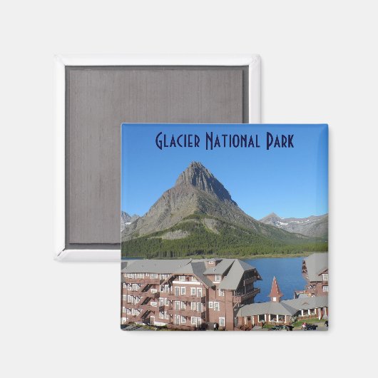 Veel Glacier Hotel- Glacier National Park Magneet (Voorkant / Achterkant)