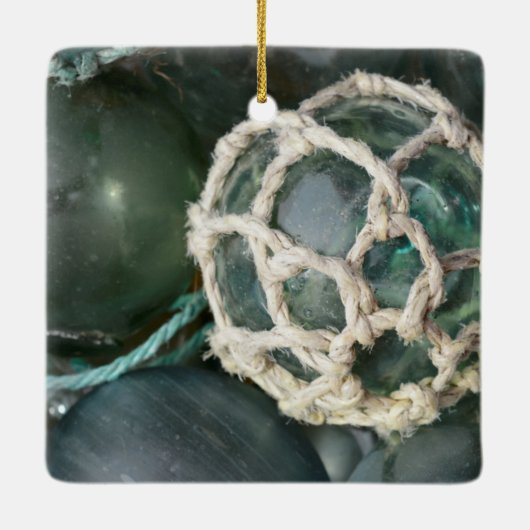 Veel glazen drijvers, Alaska Keramisch Ornament (Achterkant)