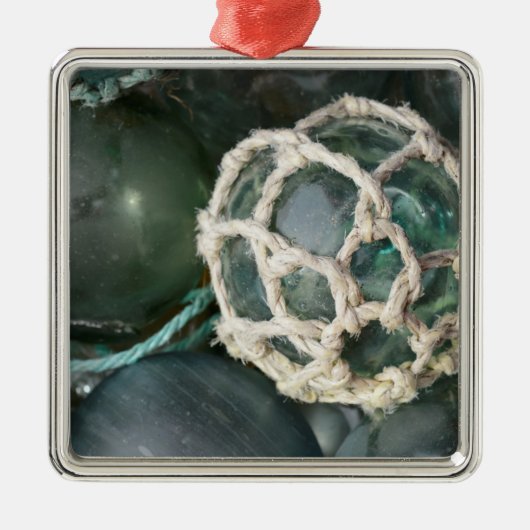 Veel glazen drijvers, Alaska Metalen Ornament (Voorkant)