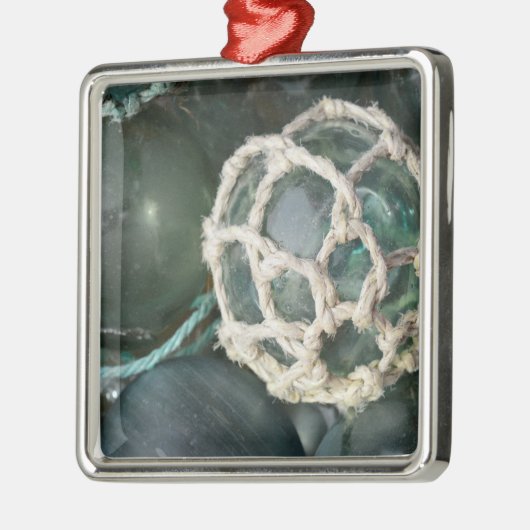 Veel glazen drijvers, Alaska Metalen Ornament (Links)