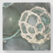 Veel glazen drijvers, Alaska Stenen Onderzetter (Voorkant)