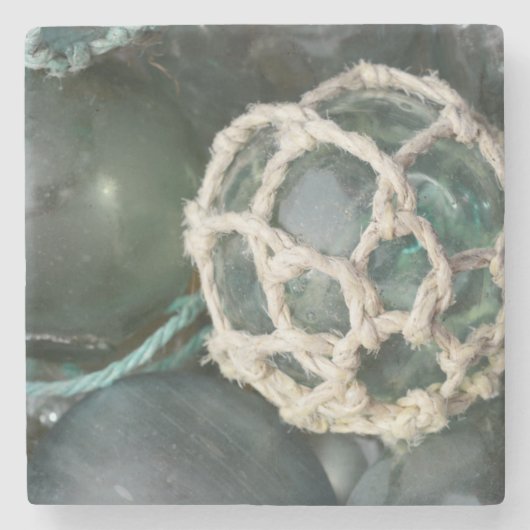 Veel glazen drijvers, Alaska Stenen Onderzetter (Voorkant)