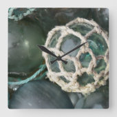 Veel glazen drijvers, Alaska Vierkante Klok (Voorkant)