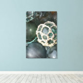 Veel glazen visdobbers, Alaska Canvas Afdruk (Insitu (Houten vloer))