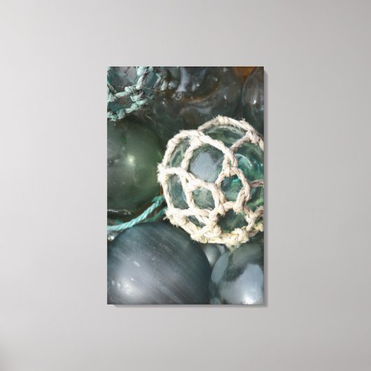 Veel glazen visdobbers, Alaska Canvas Afdruk (Voorkant)
