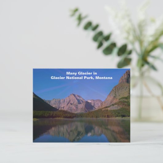 Veel gletsjer in het Glacier National Park, Montan Briefkaart (Staand voorkant)