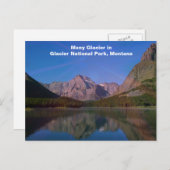 Veel gletsjer in het Glacier National Park, Montan Briefkaart (Voorkant / Achterkant)