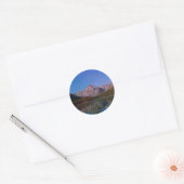 Veel gletsjer in het Glacier National Park, Montan Ronde Sticker (Envelop)