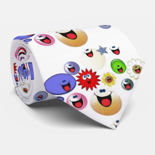 Veel glimlachen stropdas (Opgerold)