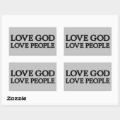 VEEL GOD - HOUD VAN MENSEN - Christelijke Stickers (Vel)