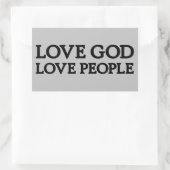 VEEL GOD - HOUD VAN MENSEN - Christelijke Stickers (Tas)