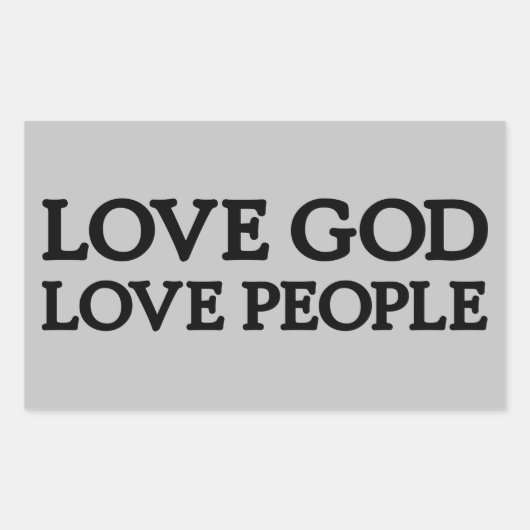 VEEL GOD - HOUD VAN MENSEN - Christelijke Stickers (Voorkant)