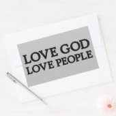 VEEL GOD - HOUD VAN MENSEN - Christelijke Stickers (Envelop)