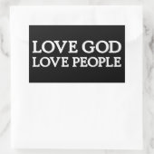 VEEL GOD - HOUD VAN MENSEN - Christelijke Stickers (Tas)