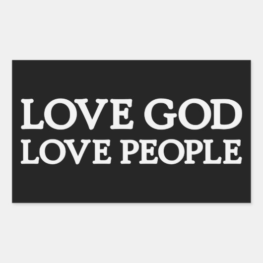VEEL GOD - HOUD VAN MENSEN - Christelijke Stickers (Voorkant)