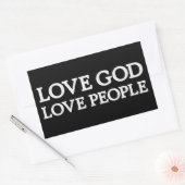 VEEL GOD - HOUD VAN MENSEN - Christelijke Stickers (Envelop)