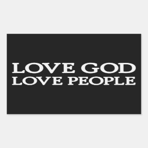 VEEL GOD - HOUD VAN MENSEN - Christelijke Stickers