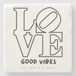 VEEL GOEDE VIBES STENEN ONDERZETTER