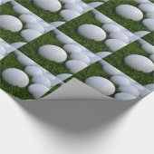 Veel Golf Balls op de gras Cadeaupapier (Hoek)