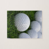 Veel Golf Balls op de gras Legpuzzel (Horizontaal)