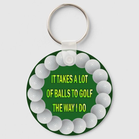 VEEL GOLF-HUMOR SLEUTELHANGER (Voorkant)