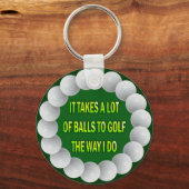 VEEL GOLF-HUMOR SLEUTELHANGER (Voorkant)