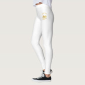 Veel gouden Lotus Leggings (Links)