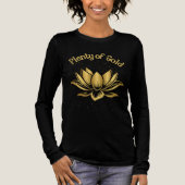 Veel gouden lotus Tri-Blend shirt (Voorkant)