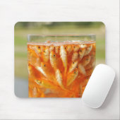 Veel goudvis in de glazen container muismat (Met muis)