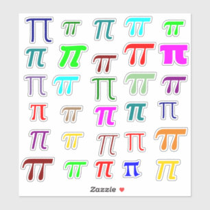 Veel Grieks Letter Pi (π) Wiskunde Symbolen Sticker