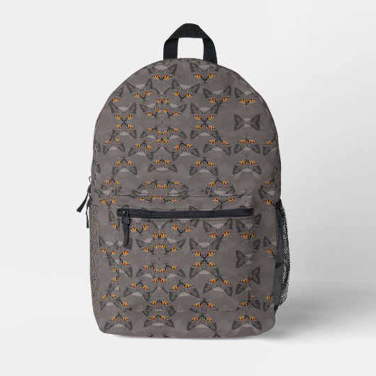 Veel grijze katten Print Cut Sew Bag Bedrukte Rugzak (Voorkant)