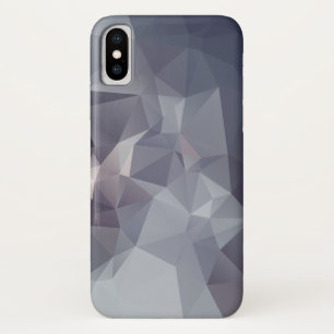 Veel grijze piramide-patroonschaduwen iPhone x hoesje