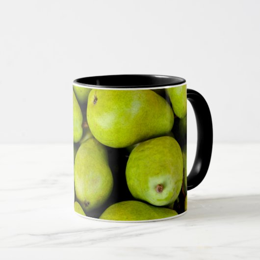 Veel groene peren mok (Voorkant rechts)
