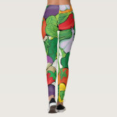 Veel groenten - Gardener, Farmer, vegetariër Leggings (Achterkant)