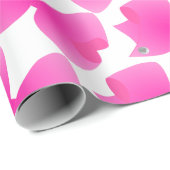 Veel grote roze bogen - unieke cadeaus cadeaupapier (Rol Hoek)