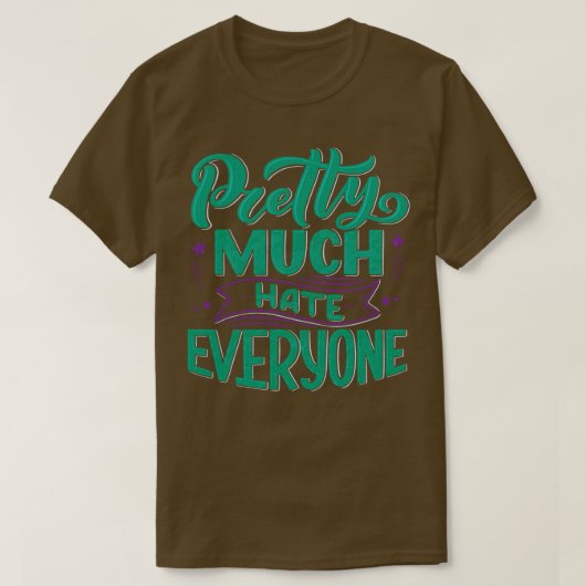 veel haat iedereen 1 t-shirt (Design voorkant)