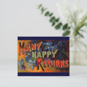 Veel Happy Retouren Briefkaart (Staand voorkant)