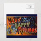 Veel Happy Retouren Briefkaart (Voorkant / Achterkant)