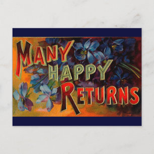 Veel Happy Retouren Briefkaart