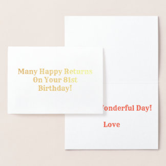 Veel Happy Retouren Folie Kaarten