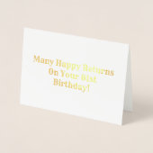 Veel Happy Retouren Folie Kaarten (Voorkant)