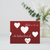 Veel hart! briefkaart (Staand voorkant)