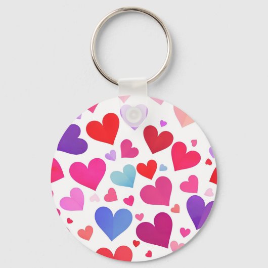 Veel hart sleutelhanger (Voorkant)
